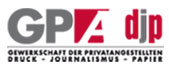 Logo GPA djp - Gewerkschaft der Privatangestellten, Druck - Journalismus - Papier